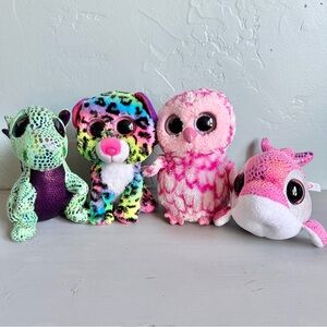 TY Beanie Boos Bundle Lot Set of Four‎ Stuffed Animal Set